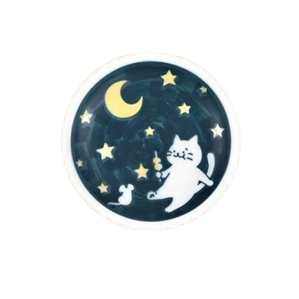 日本製 貓咪陶瓷餐盤 美濃燒 淺盤 點心盤 | 義大利麵盤 咖哩盤 小碟 盤子 貓咪盤 日式餐具-細節圖7