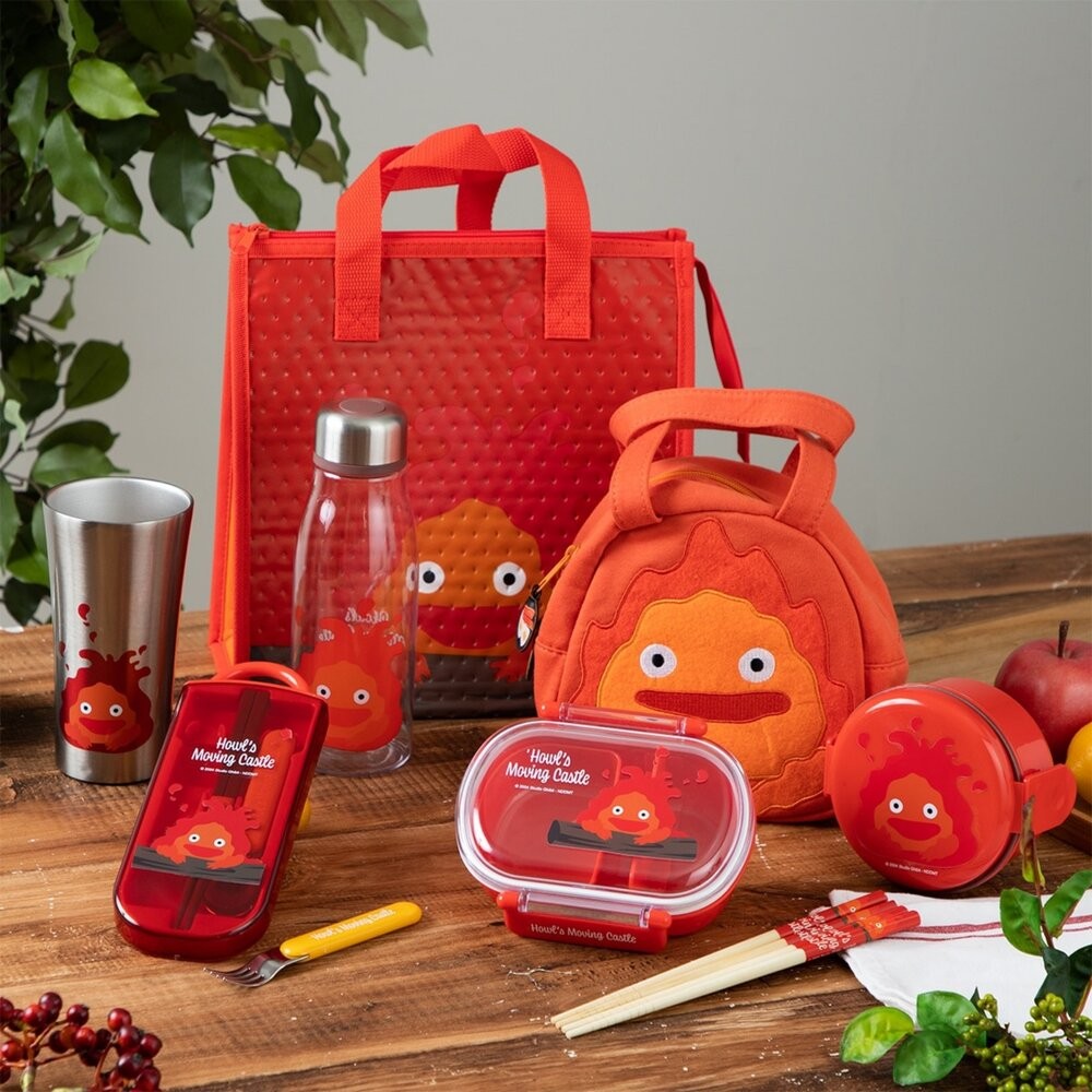 日本正版授權 卡西法 兒童便當袋 便當袋 | 手提袋 造型提袋 霍爾的移動城堡 提袋 萬用手提袋 刺繡包-細節圖2