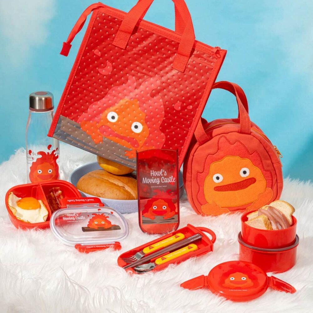 日本正版授權 卡西法 兒童便當袋 便當袋 | 手提袋 造型提袋 霍爾的移動城堡 提袋 萬用手提袋 刺繡包-細節圖3