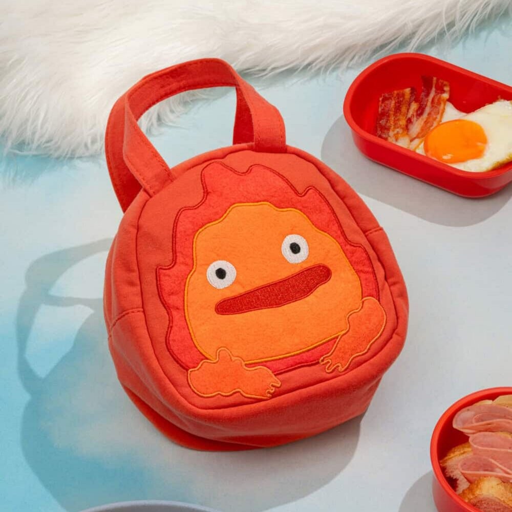 日本正版授權 卡西法 兒童便當袋 便當袋 | 手提袋 造型提袋 霍爾的移動城堡 提袋 萬用手提袋 刺繡包-細節圖4