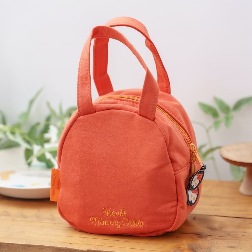 日本正版授權 卡西法 兒童便當袋 便當袋 | 手提袋 造型提袋 霍爾的移動城堡 提袋 萬用手提袋 刺繡包-細節圖6