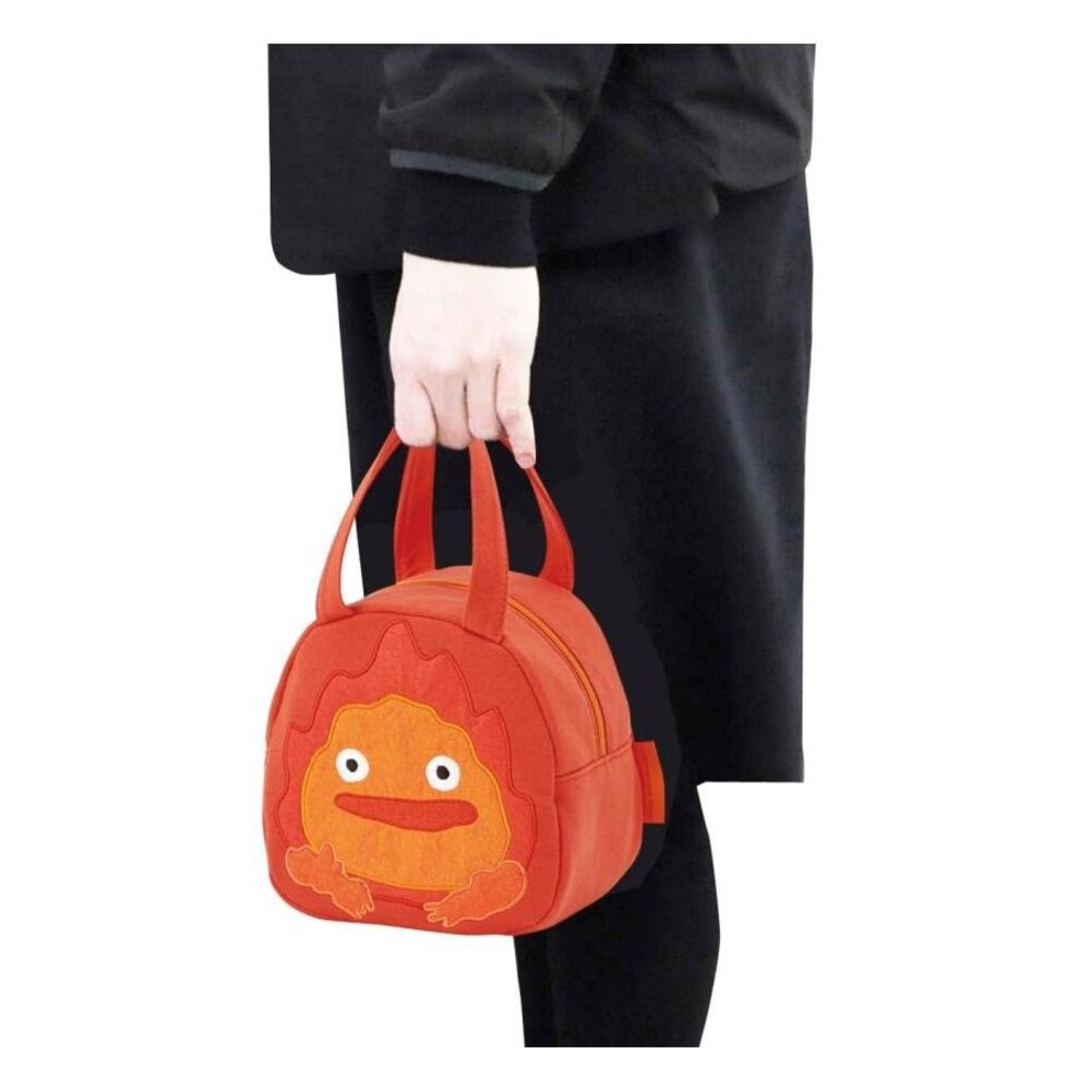 日本正版授權 卡西法 兒童便當袋 便當袋 | 手提袋 造型提袋 霍爾的移動城堡 提袋 萬用手提袋 刺繡包-細節圖7