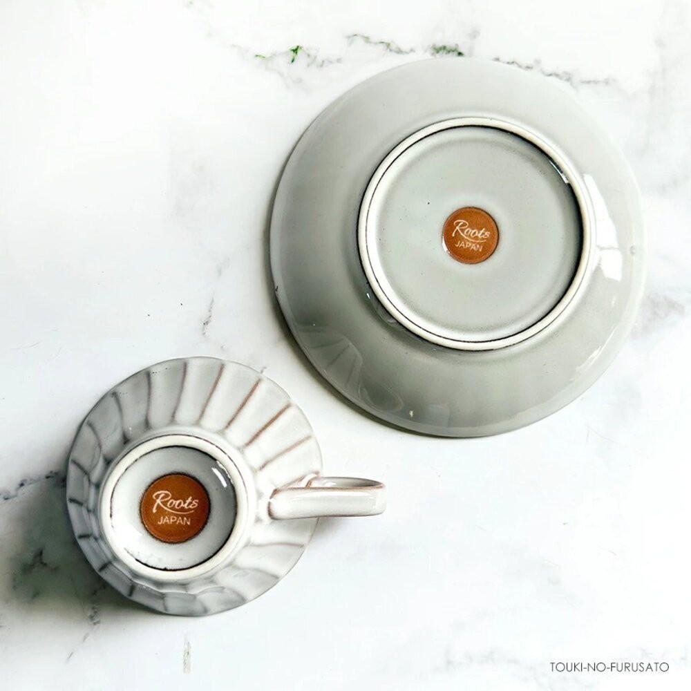 日本製 ROOTS 風雅咖啡杯盤 杯盤組 咖啡杯組 | 下午茶杯盤 花瓣造型 日系質感下午茶 日本進口-規格圖9