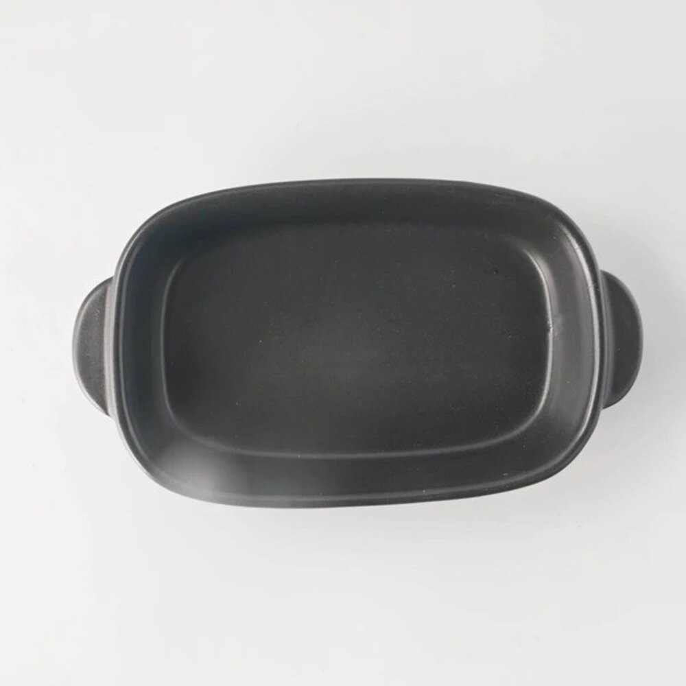 日本製 美濃燒 簡約黑白方形焗烤盤 陶瓷烤盤 | 烤箱適用 焗烤碗 烘焙盤 職人手作餐具 日本進口-規格圖8