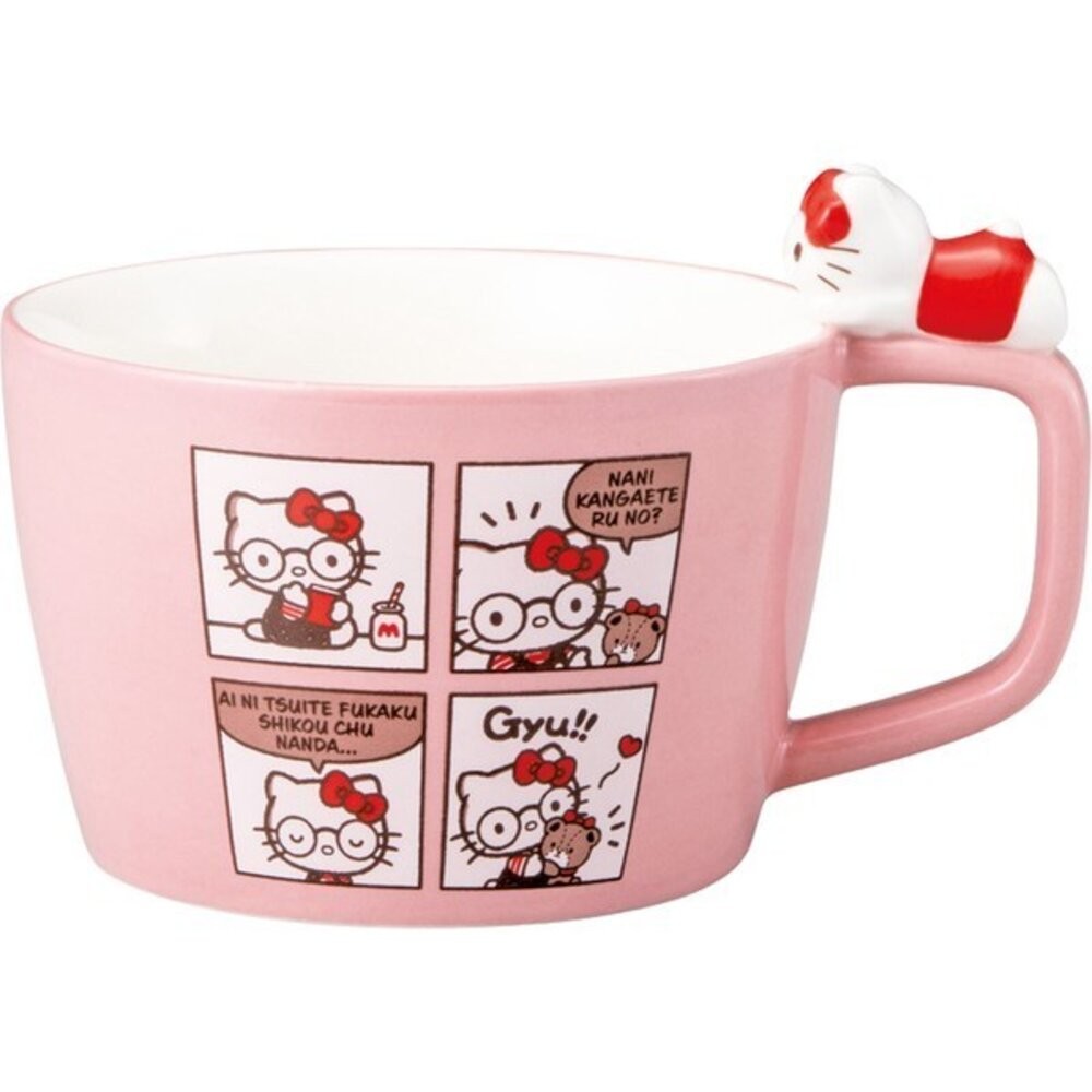 日本三麗鷗 四格漫畫馬克杯 300ml | Sanrio 杯緣子 陶瓷馬克杯 大耳狗 美樂蒂 kitty-規格圖7