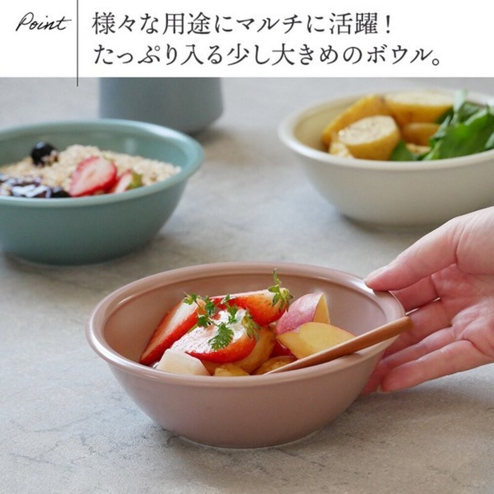 日本美濃燒 繽紛釉色輕量碗盤 優格碗 圓盤 | 水果碗 麥片碗 義大利麵 繽紛色系 輕盈手感 日本進口-規格圖9