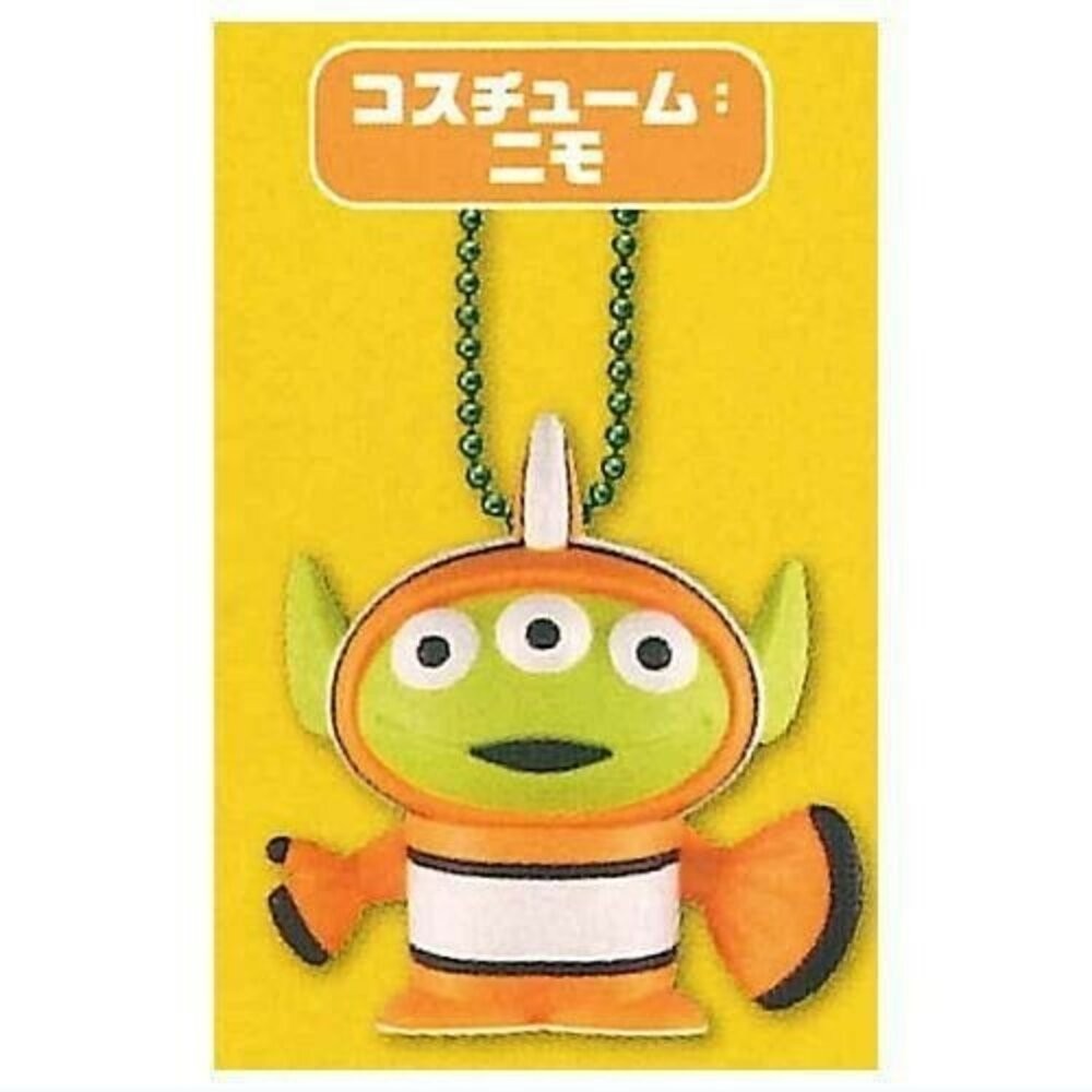 日本T-ARTS DISNEY三眼怪變裝吊飾 扭蛋 皮克斯 三眼怪吊飾 鑰匙圈吊飾 包包吊飾 三眼怪-規格圖9