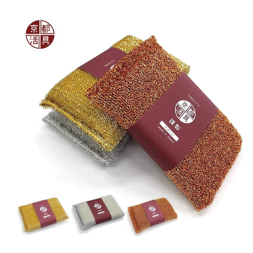 日本製 京都活具 專用海綿 鍋具 餐具 菜瓜布 | 洗碗海綿 清潔海綿 海綿菜瓜布 廚房用具 快速 去汙 日本進口-細節圖3