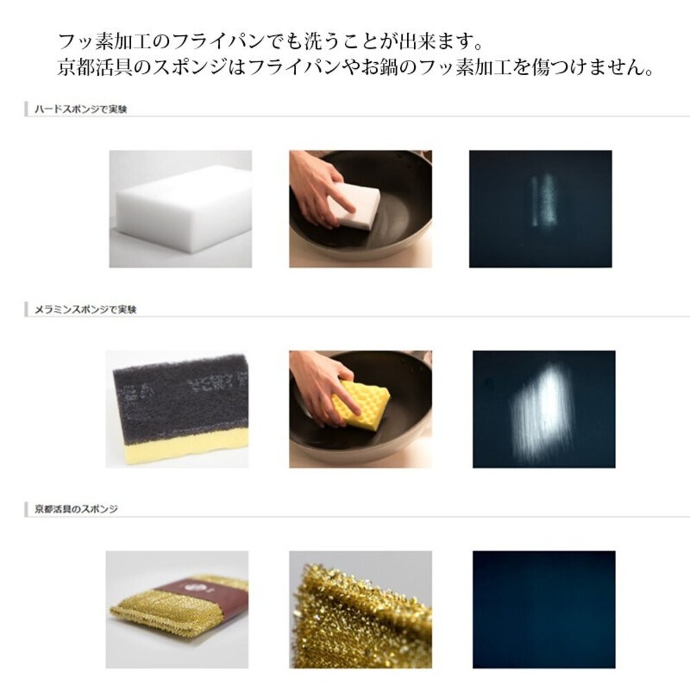 日本製 京都活具 專用海綿 鍋具 餐具 菜瓜布 | 洗碗海綿 清潔海綿 海綿菜瓜布 廚房用具 快速 去汙 日本進口-細節圖7