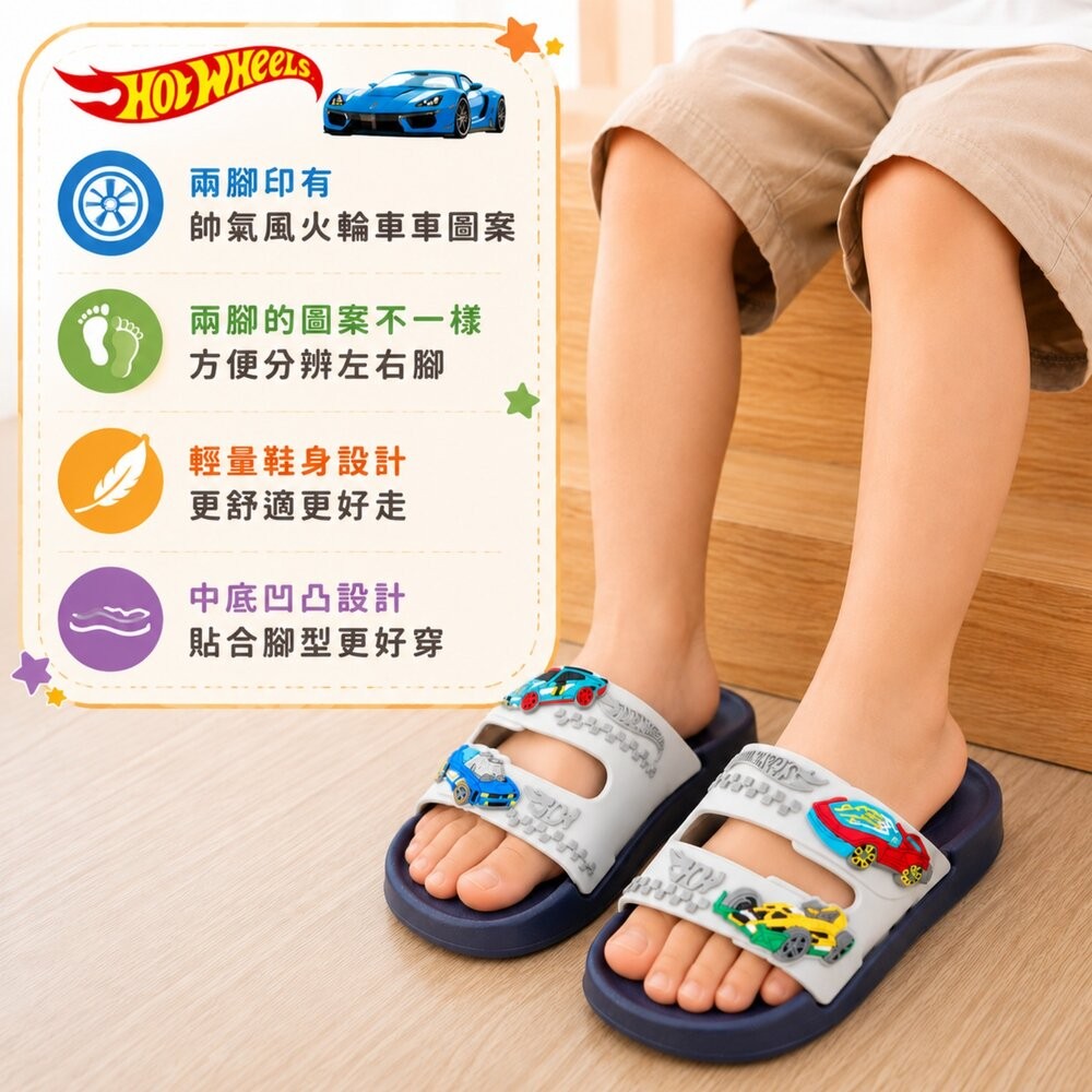 台灣製Hot Wheels卡通拖鞋-細節圖5