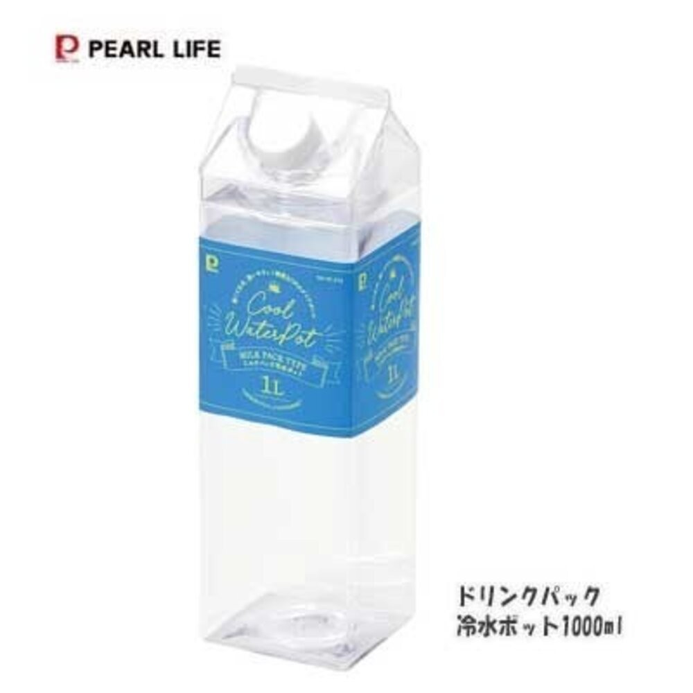 日本製 透明方形冷水壺 輕量耐用 500ml 1000ml | 冷泡茶水壺 冷水壺 造型水壺 夏日必備冷泡茶 日本進口-規格圖8
