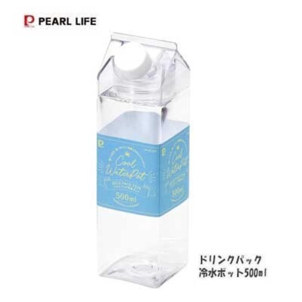 日本製 透明方形冷水壺 輕量耐用 500ml 1000ml | 冷泡茶水壺 冷水壺 造型水壺 夏日必備冷泡茶 日本進口-規格圖8