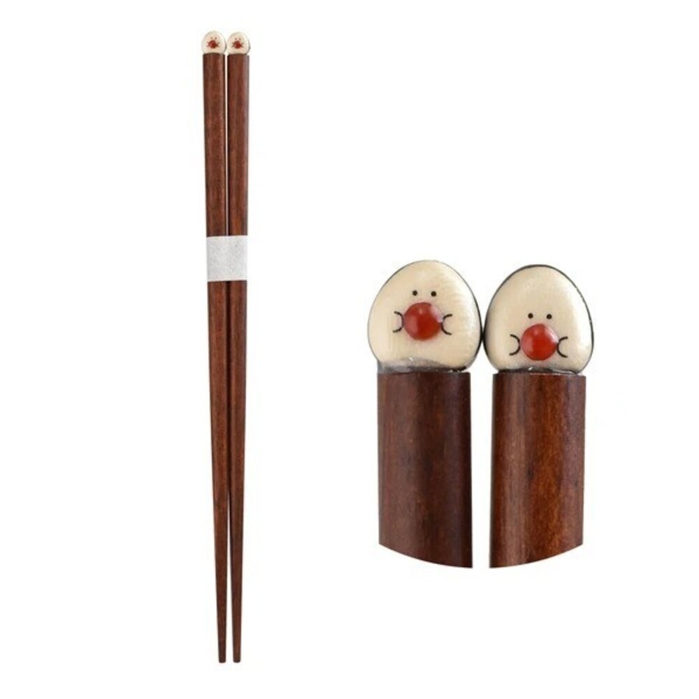 日本製 可愛日系風格療癒系 天然原木手工彩繪 筷子 | 環保餐具 竹筷 餐具 每天上餐桌都好心情 日本進口-細節圖9