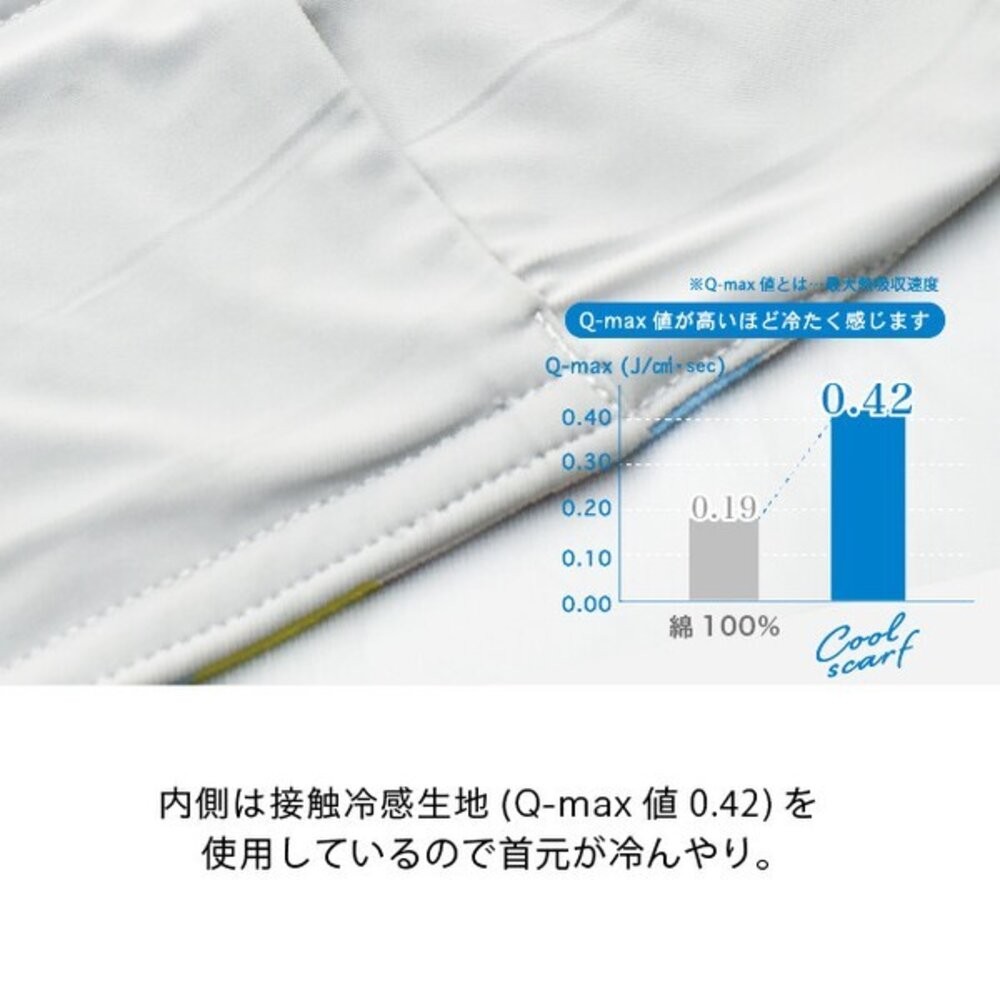 日本 冰絲涼感領巾 夏季降溫防曬附保冷劑 涼感防曬 領巾 涼感絲巾 | 保冷劑口袋 防曬圍脖 涼感毛巾 防曬巾 冰涼巾-細節圖9