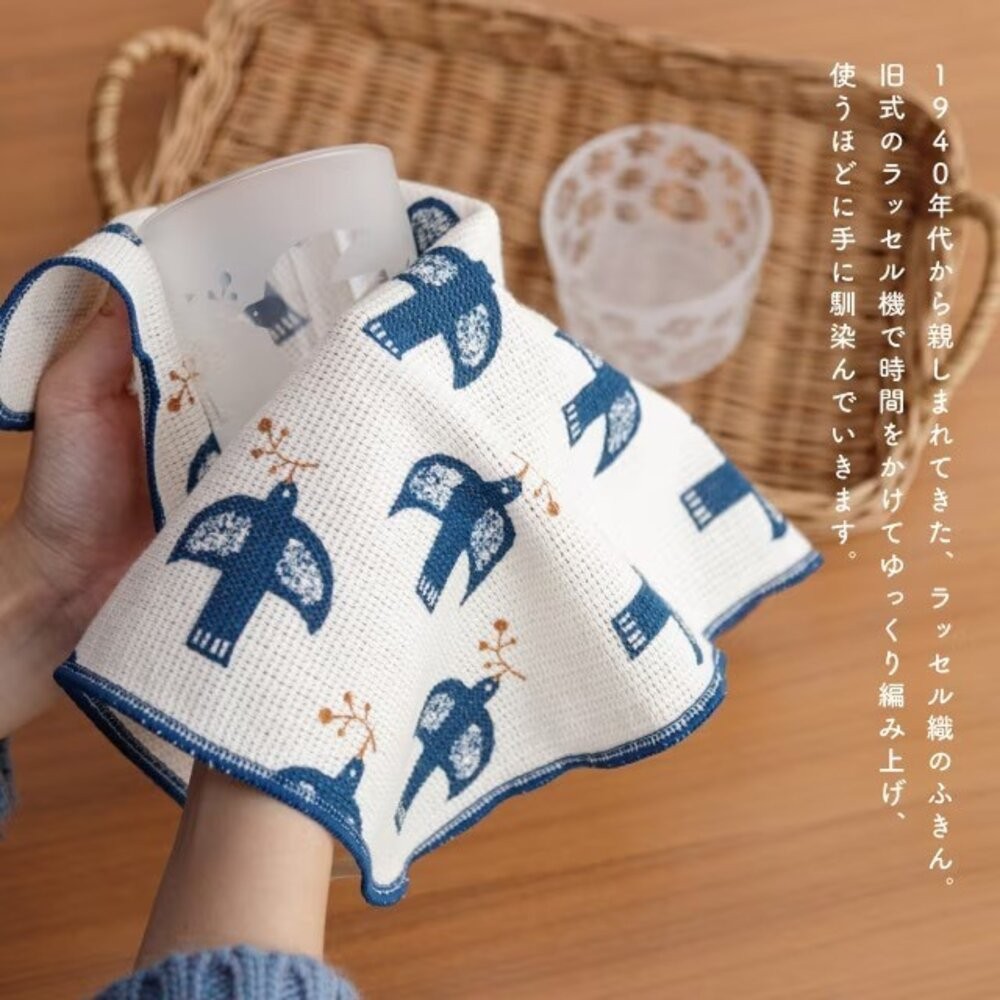 日本 BISQUE 100%純棉擦拭布 35cm | 家事布 防塵布 抹布 精緻抹布 無螢光加工 Kukka Lokki-細節圖5
