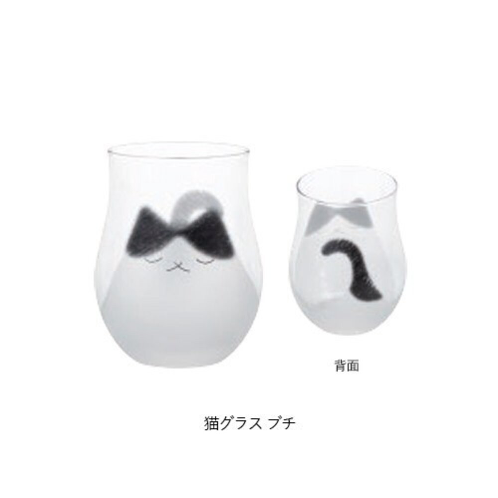 日本製 ADERIA 噴砂工藝貓咪玻璃水杯340ml 原裝盒 | 貓咪杯子 可愛杯子 透明杯子 透明玻璃杯 日本進口-規格圖10