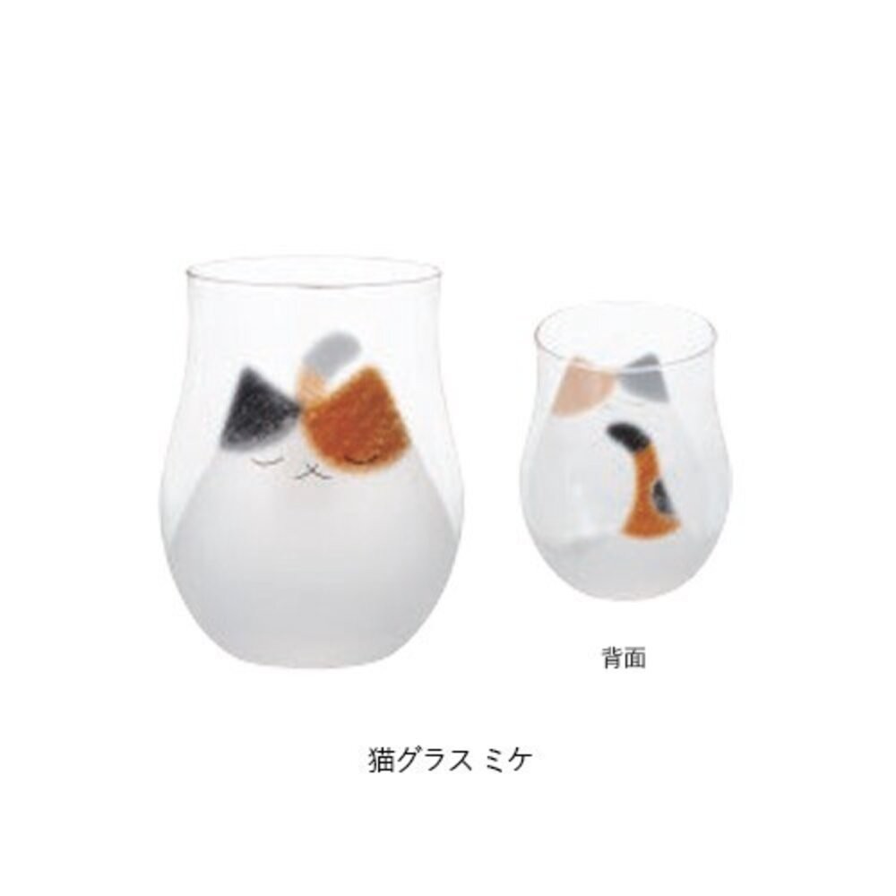 日本製 ADERIA 噴砂工藝貓咪玻璃水杯340ml 原裝盒 | 貓咪杯子 可愛杯子 透明杯子 透明玻璃杯 日本進口-規格圖10