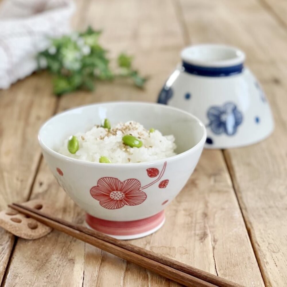 日本製 有田燒 花繪夫婦碗 陶瓷碗 | 兒童碗 餐碗 日式碗 茶碗 日式碗盤 飯碗 湯碗 日本碗 日式餐具 日本進口-細節圖2
