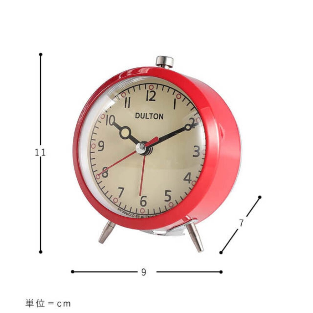 日本DULTON復古造型靜音小鬧鐘 桌上時鐘 鬧鐘 | 復古時鐘 靜音鬧鐘 造型鬧鐘 音樂鬧鐘 夜光時鐘 日本進口-細節圖6