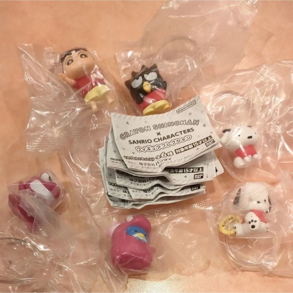 日本萬代Bandai 蠟筆小新x三麗鷗 Hapidanbui 扭蛋 | 聯名扭蛋 公仔 sanrio-細節圖3