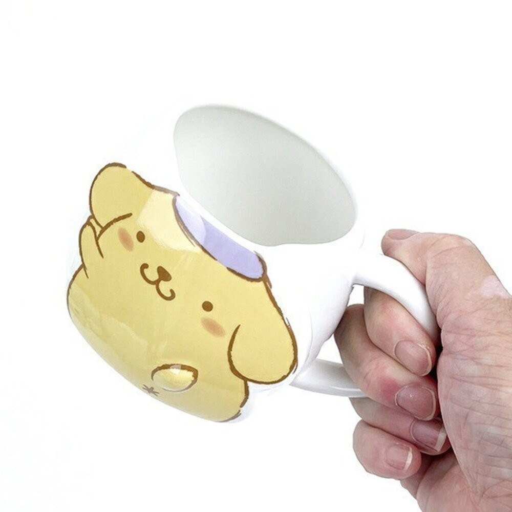 日本 三麗鷗 SANRIO 尾巴造型馬克杯 355ml | 布丁狗 kitty 盒裝 陶瓷杯 水杯 咖啡杯 日本進口-細節圖5