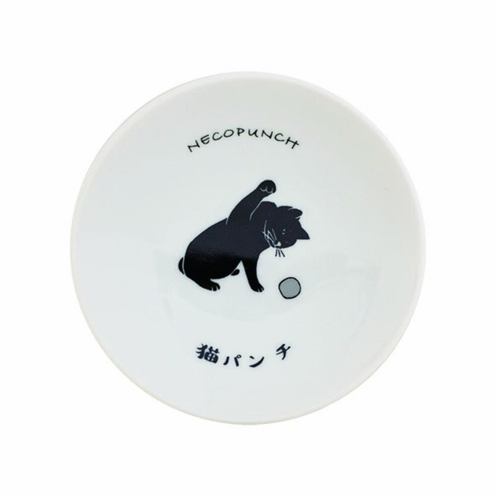 日本製美濃燒 貓日常小碟 9.5cm | 醬料碟 豆皿 沾醬碟 小菜碟 日本盤子 小碟子 貓咪小皿 日本進口-規格圖4