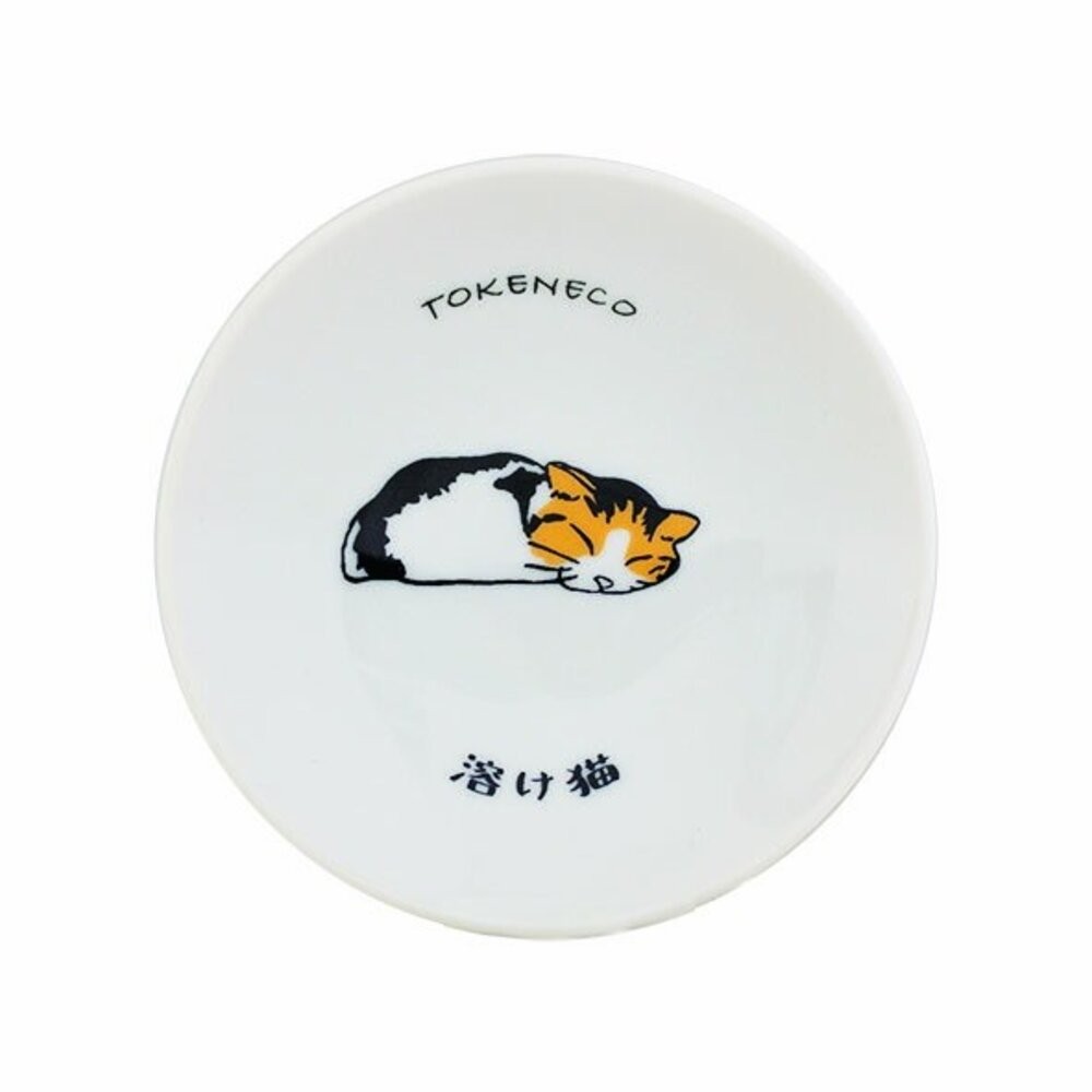 日本製美濃燒 貓日常小碟 9.5cm | 醬料碟 豆皿 沾醬碟 小菜碟 日本盤子 小碟子 貓咪小皿 日本進口-規格圖4