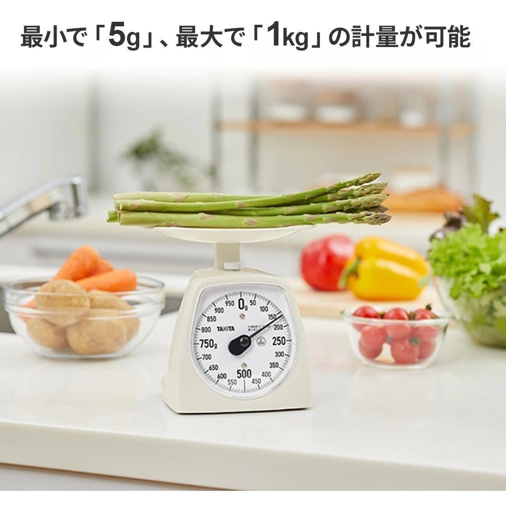 日本製 TANITA 指針式料理秤1kg 白色 KA-441 免電池 食物秤 料理秤 磅秤 烘焙秤 秤重器 日本進口-細節圖7