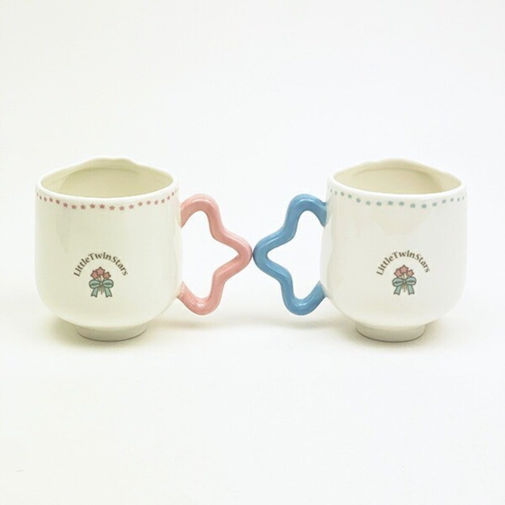 Sanrio三麗鷗 雙子星對杯 夢幻星形把手 禮盒裝 KikiLala 陶瓷馬克杯 收藏級茶杯 馬克杯 日本進口-細節圖10
