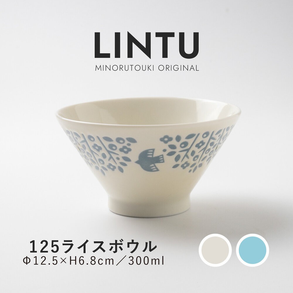 現貨 日本開運餐盤 LINTU 小鳥 植物 圓盤 大盤 拉麵碗 馬克杯 兩色可選 北歐風 手繪花鳥 陶瓷盤 日本進口-細節圖2