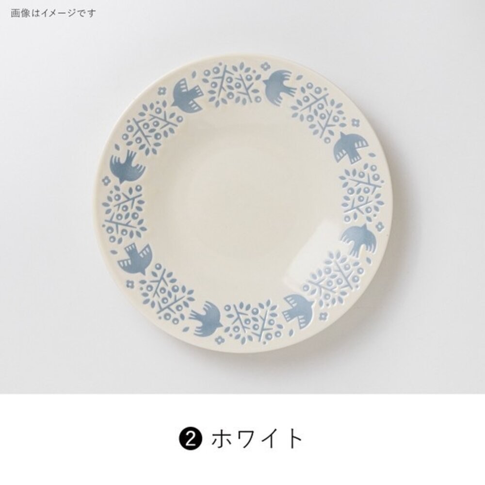 現貨 日本開運餐盤 LINTU 小鳥 植物 圓盤 大盤 拉麵碗 馬克杯 兩色可選 北歐風 手繪花鳥 陶瓷盤 日本進口-規格圖9