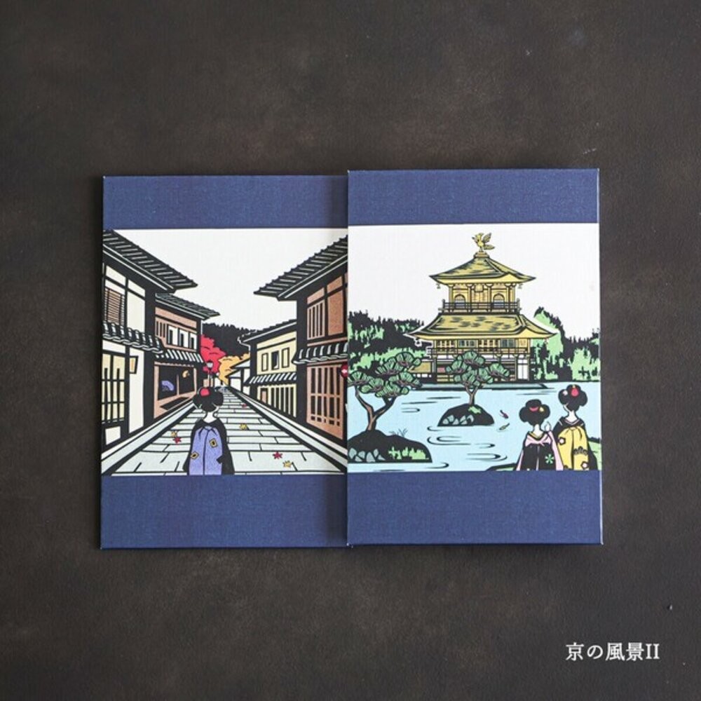 日本進口 浮世繪 御朱印帳 神奈川沖浪裏 旅遊手帳 集章 集郵本 筆記本 畫本 五重塔 藝術收藏-細節圖5