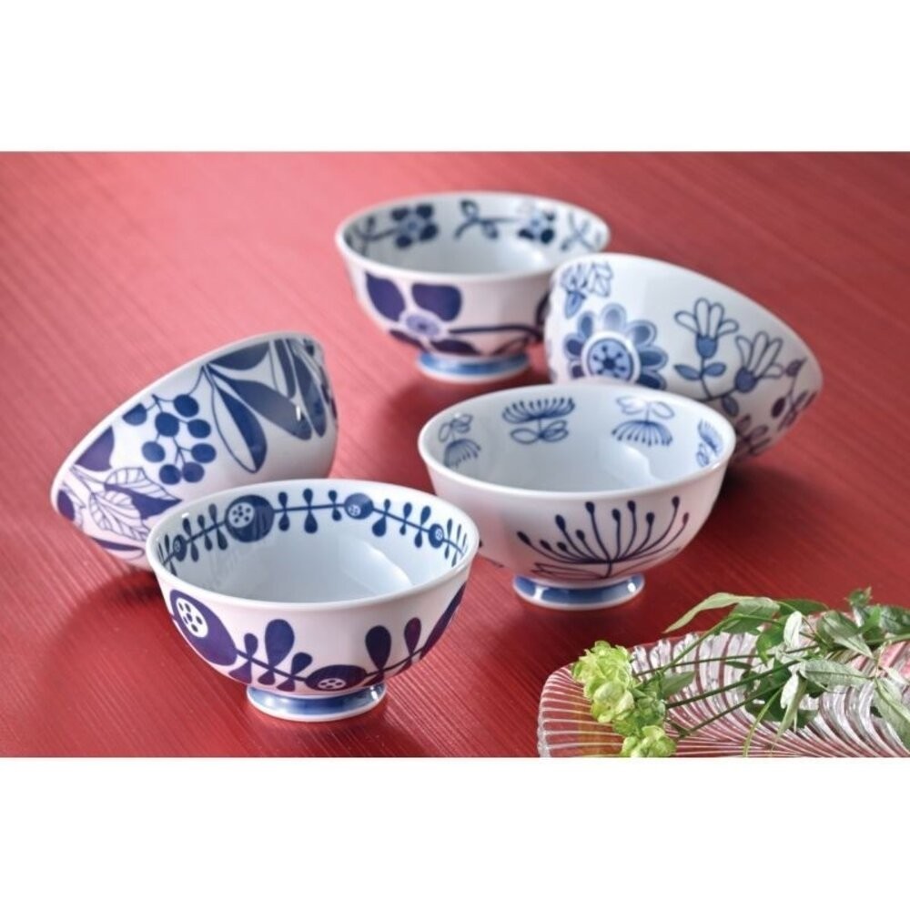 日本製波佐見燒 陶瓷飯碗五入組 | 波佐見燒青花瓷碗 日式碗盤 日本碗 餐具碗 和風餐具 送禮-細節圖6