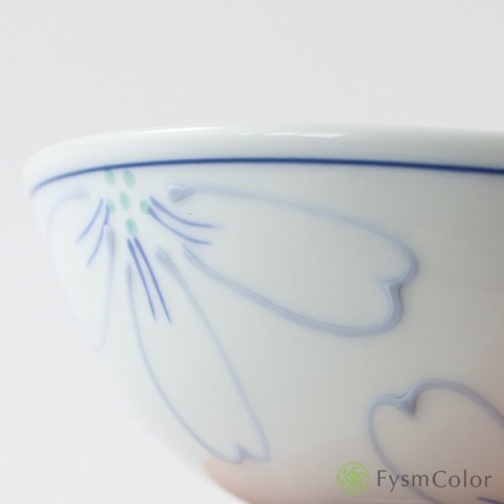 日本製造進口 波佐見燒 花卉宴系列手繪飯碗 大茶碗 小茶碗 夫妻碗 對碗 陶瓷碗 飯碗 湯碗-細節圖5