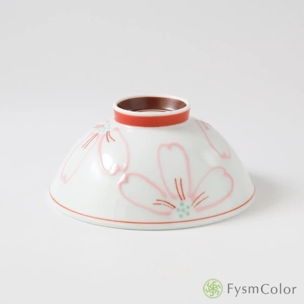 日本製造進口 波佐見燒 花卉宴系列手繪飯碗 大茶碗 小茶碗 夫妻碗 對碗 陶瓷碗 飯碗 湯碗-細節圖8