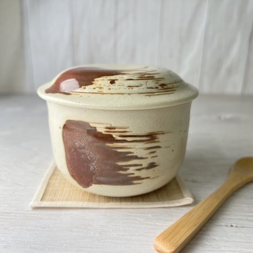 美濃燒 250ml 陶瓷茶碗蒸杯 職人窯燒附蓋蒸碗 和食器 日系手作感 茶碗蒸碗 蒸蛋碗 日本進口-細節圖3