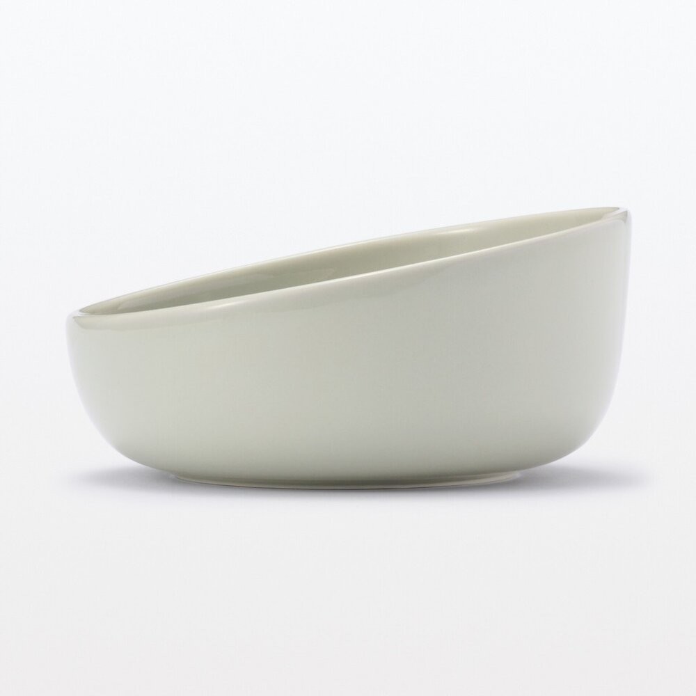 日本 MUJI 無印良品 寵物陶瓷碗 木架｜貓碗 狗碗 寵物碗架 斜口餵食碗 高腳碗 木質碗架 日本進口-細節圖5