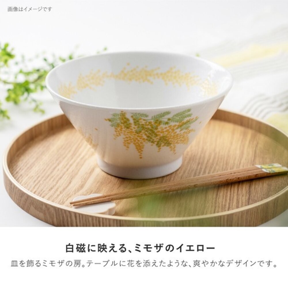 日本製美濃燒 mimosa 手繪含羞草 陶瓷圓盤 飯碗｜湯碗 湯匙 餐盤 多款 日本進口-細節圖6