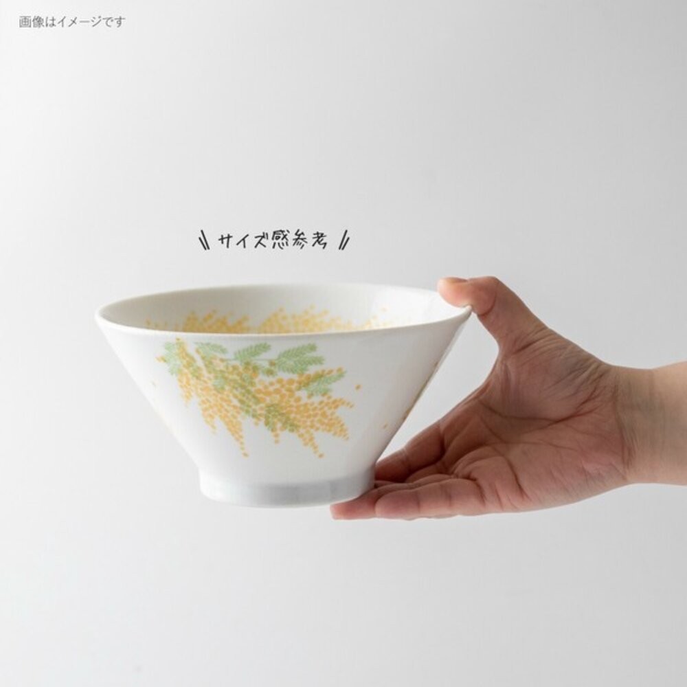 日本製美濃燒 mimosa 手繪含羞草 陶瓷圓盤 飯碗｜湯碗 湯匙 餐盤 多款 日本進口-細節圖7