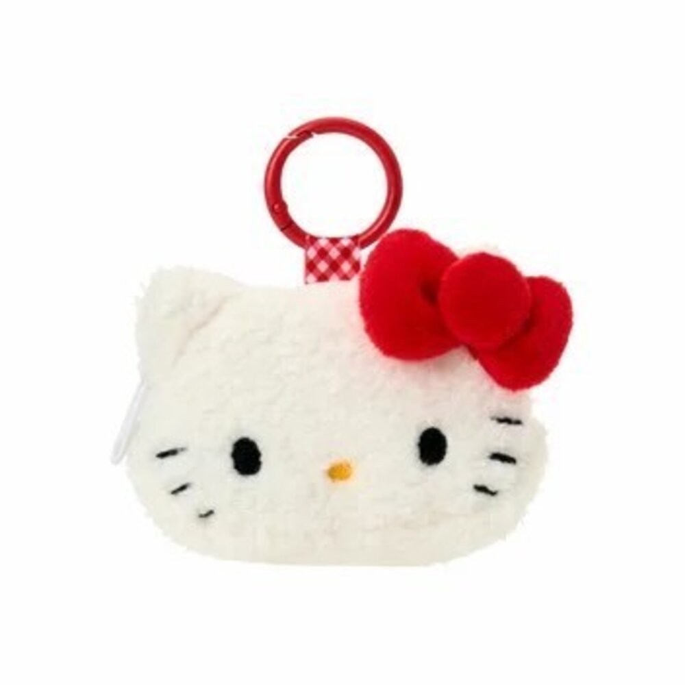日本三麗鷗Sanrio 角色臉型迷你零錢包｜隨身小物包 日本生活雜貨 收納包 卡片包 耳機包 鑰匙包 日本進口-規格圖9