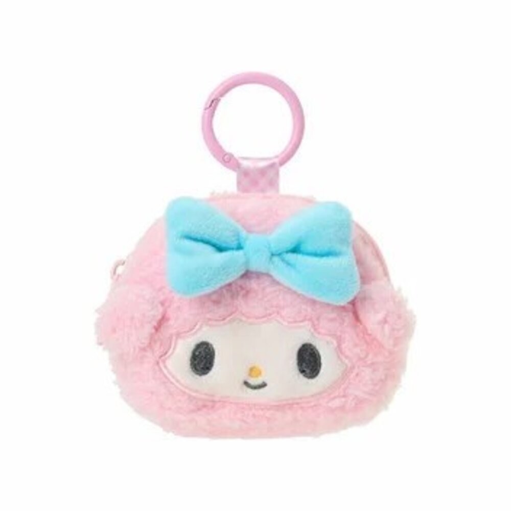 日本三麗鷗Sanrio 角色臉型迷你零錢包｜隨身小物包 日本生活雜貨 收納包 卡片包 耳機包 鑰匙包 日本進口-規格圖9