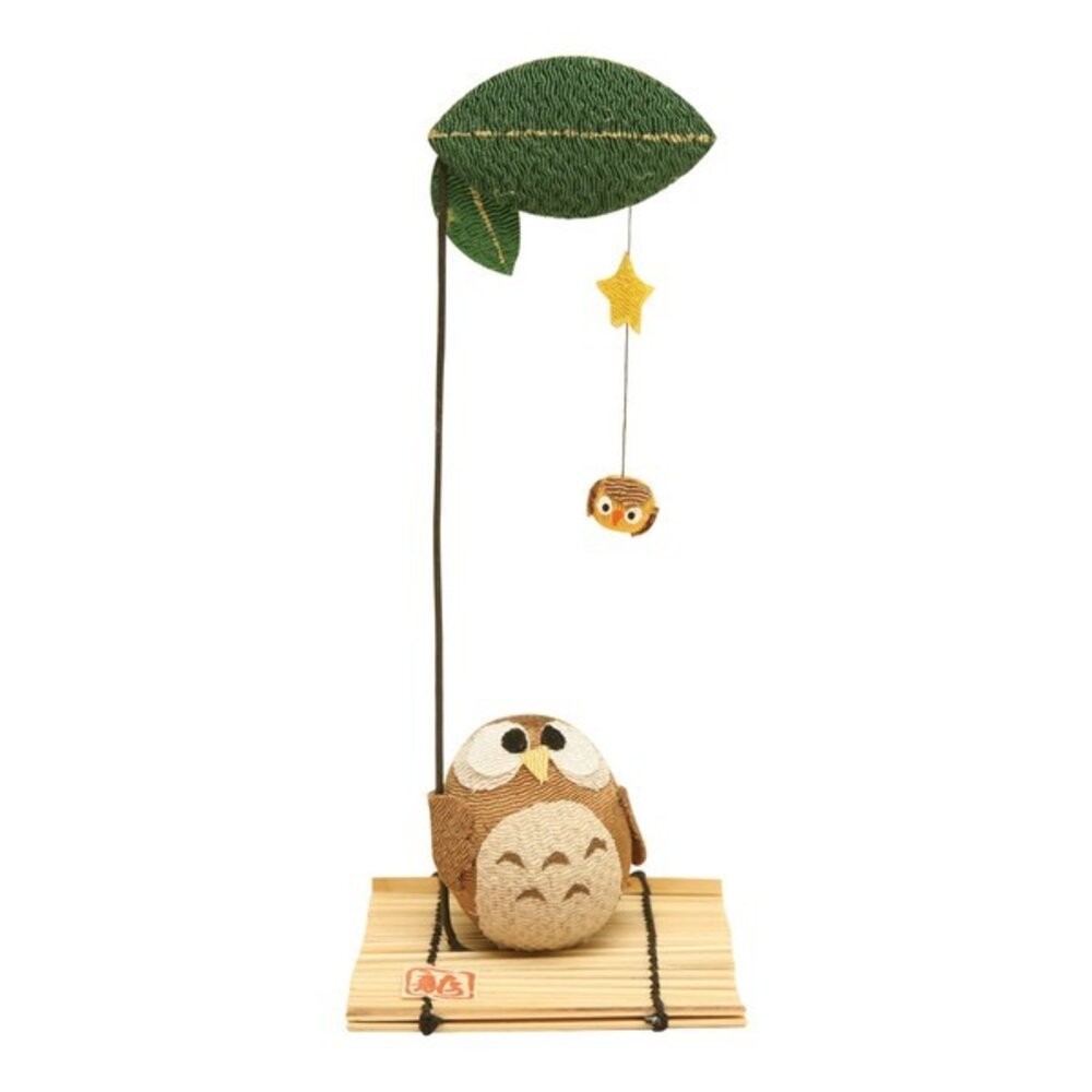 京都龍虎作 柔織好運擺飾 16.5cm｜貓頭鷹 兔子 貓咪 手作窯燒工藝 日系質感小物 居家 辦公裝飾 日本進口-規格圖6