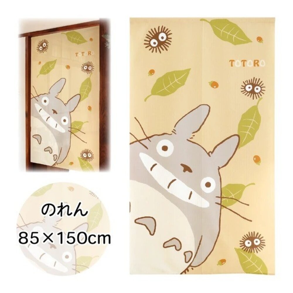 日本龍貓櫻花款日式居家門簾85X150cm｜TOTORO 卡通門簾 廁所門簾 宮崎駿 廚房門簾 可愛門簾 日本進口-規格圖10