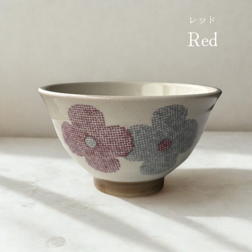 日本美濃燒 北歐花卉 輕量飯碗 兩色可選｜Calme 夫妻碗 情侶 對碗 質感輕量飯碗 居家日常餐碗 日本進口-規格圖8