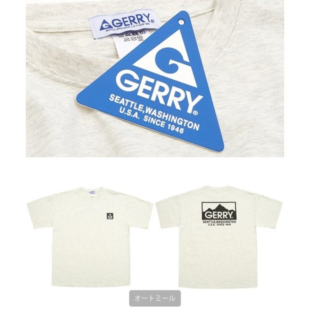 日本限定 別注 GERRY 山系圖騰 背後山脈T恤｜男生 女生 短袖上衣 登山 露營 100%純棉 日本進口-細節圖9
