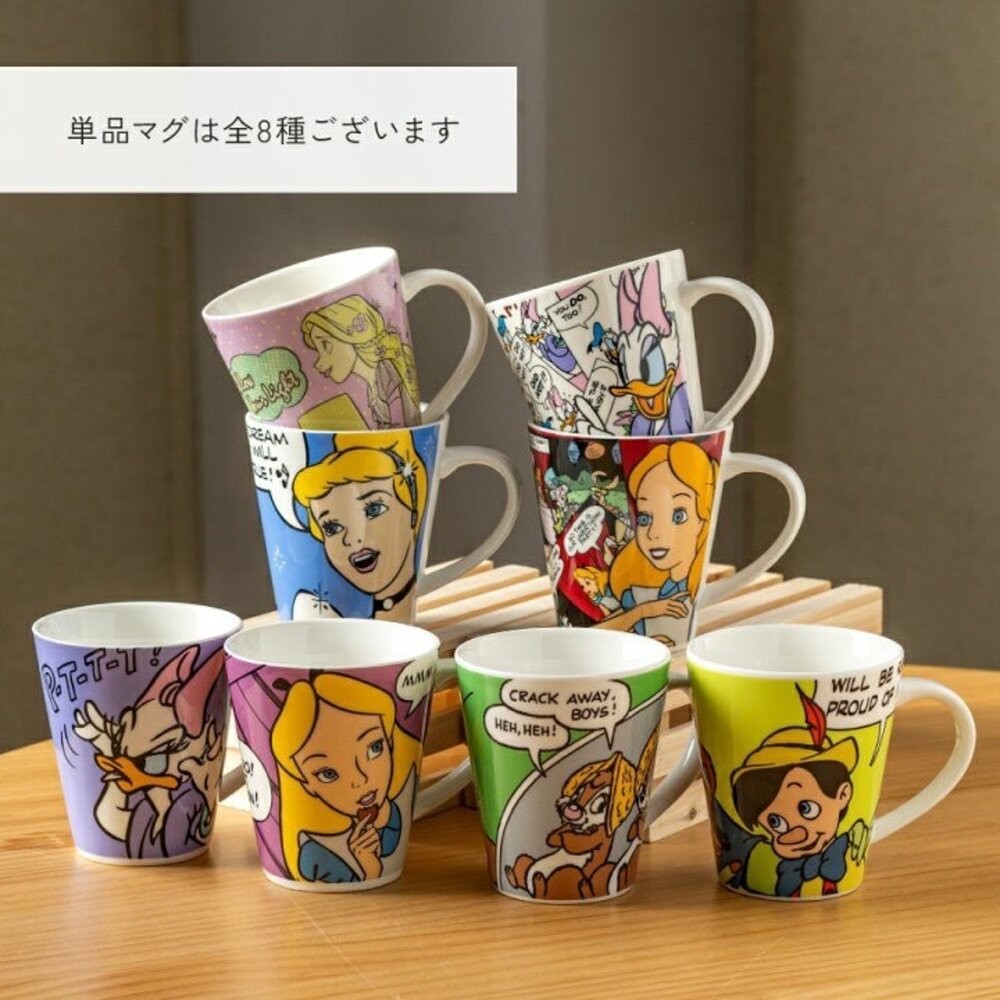 【Disney】日本製 迪士尼主角馬克杯 320ml 咖啡杯 陶瓷馬克杯 辦公室必備 日本進口-細節圖4