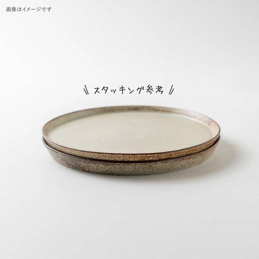 日本美濃燒 Bambi系列 餐盤  窯燒釉圓盤｜簡約設計 日系點心盤 平盤 早午餐盤 日本進口-細節圖3