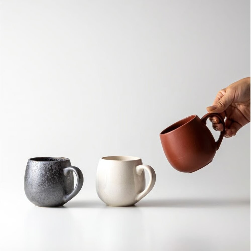 日本製 市原製陶美濃燒 咖啡杯｜馬克杯 拿鐵杯 茶杯 圓胖杯 ins奶油風 日本進口-細節圖9