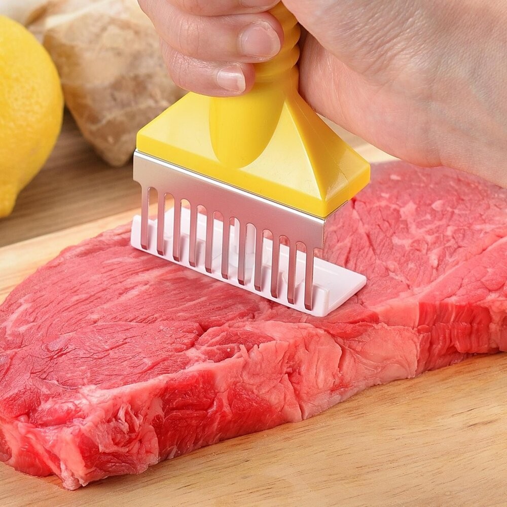 日本製下村工業 肉品斷筋器 鬆肉神器 肉品斷筋｜鎚肉器 鬆肉 專業斷筋 牛排斷筋器 切斷肉筋 廚房小物 日本進口-細節圖6