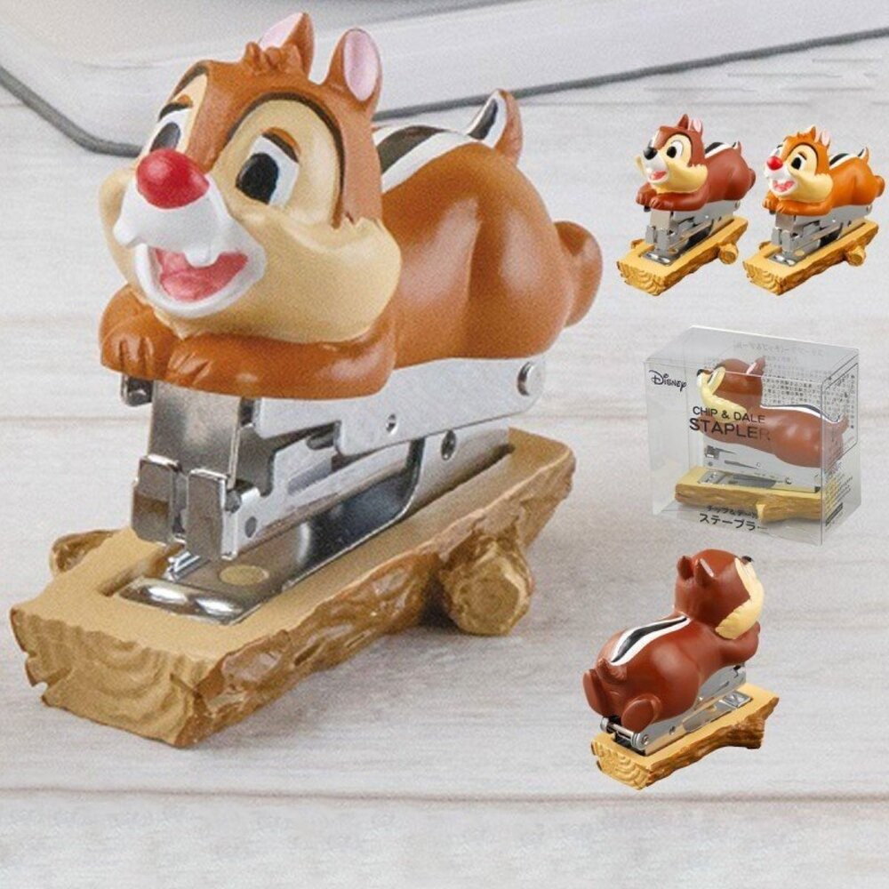 奇奇蒂蒂造型訂書機 奇奇蒂蒂 Disney 釘書機 花栗鼠 辦公小物-細節圖4